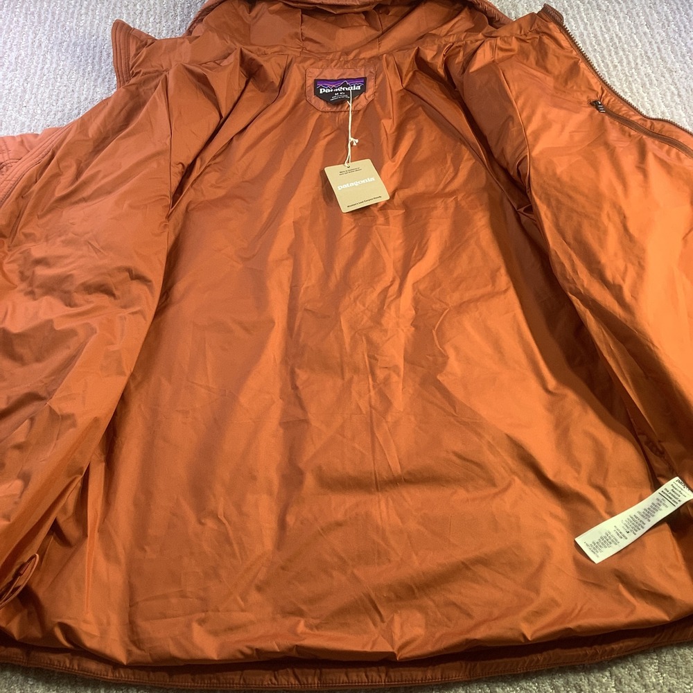 Patagonia Womens Lost Canyon Hoody Burnished Red Quilted Jacket‎ Size Medium NWT - Picture 9 of 15